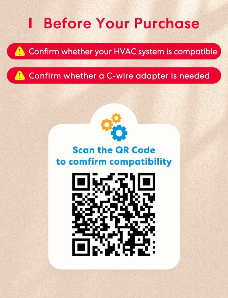 meross Smart Thermostat for Home, WiFi Thermostat Works with Matter, Alexa, Apple Home, Google Assistant, App & Voice Control, 7x24h Scheduling, Energy Saving, C-Wire Required - Image 2